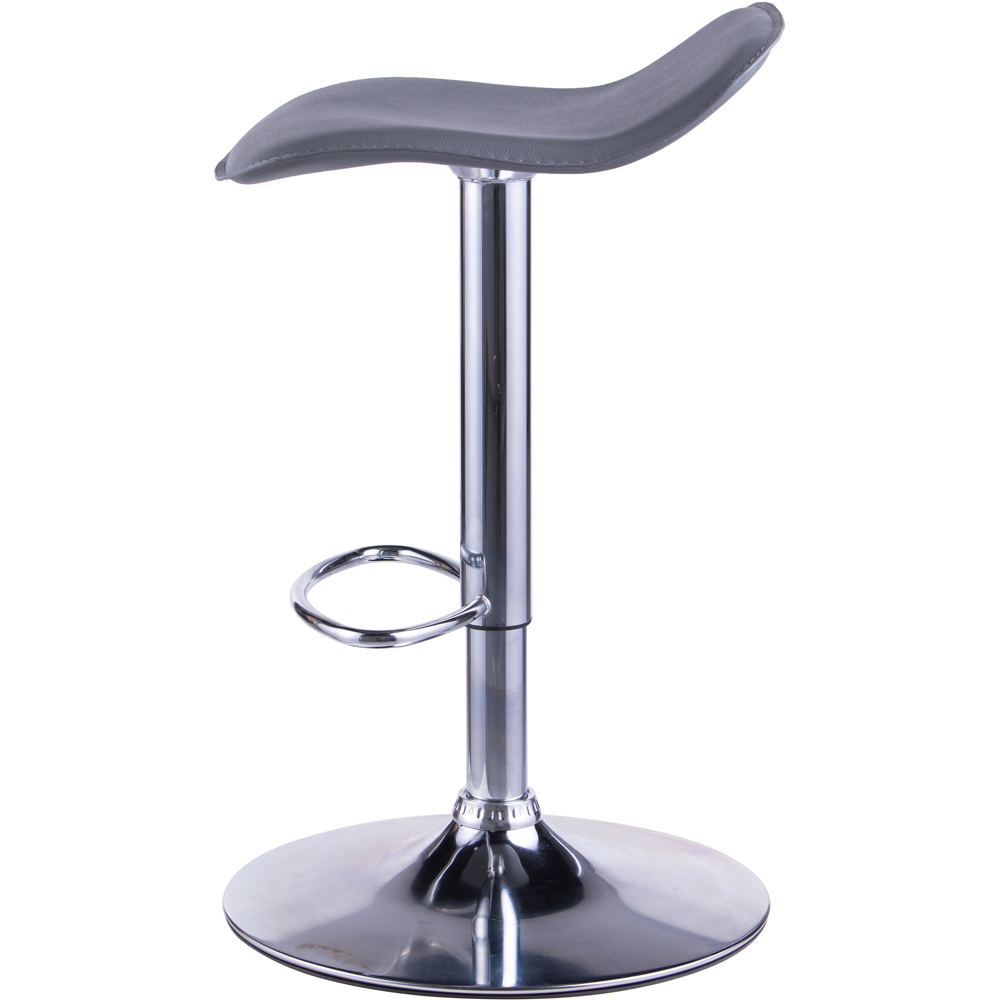 Dorel Ohio Grey Leather Barstool Image 3