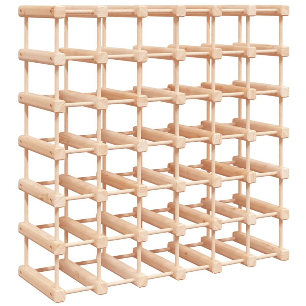 vidaXL 42 Bottle Brown Freestanding Wine Rack Image 3