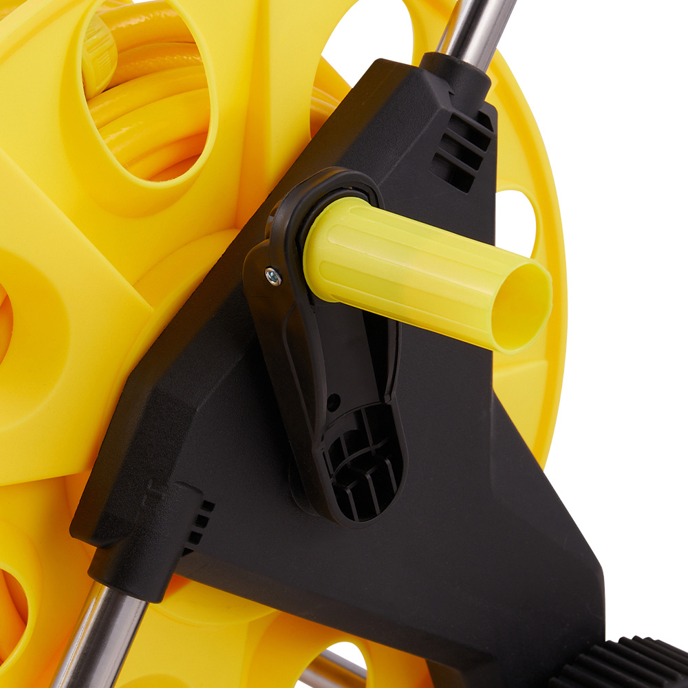 Living and Home 40m Portable Garden Hose Reel Cart Set Image 3