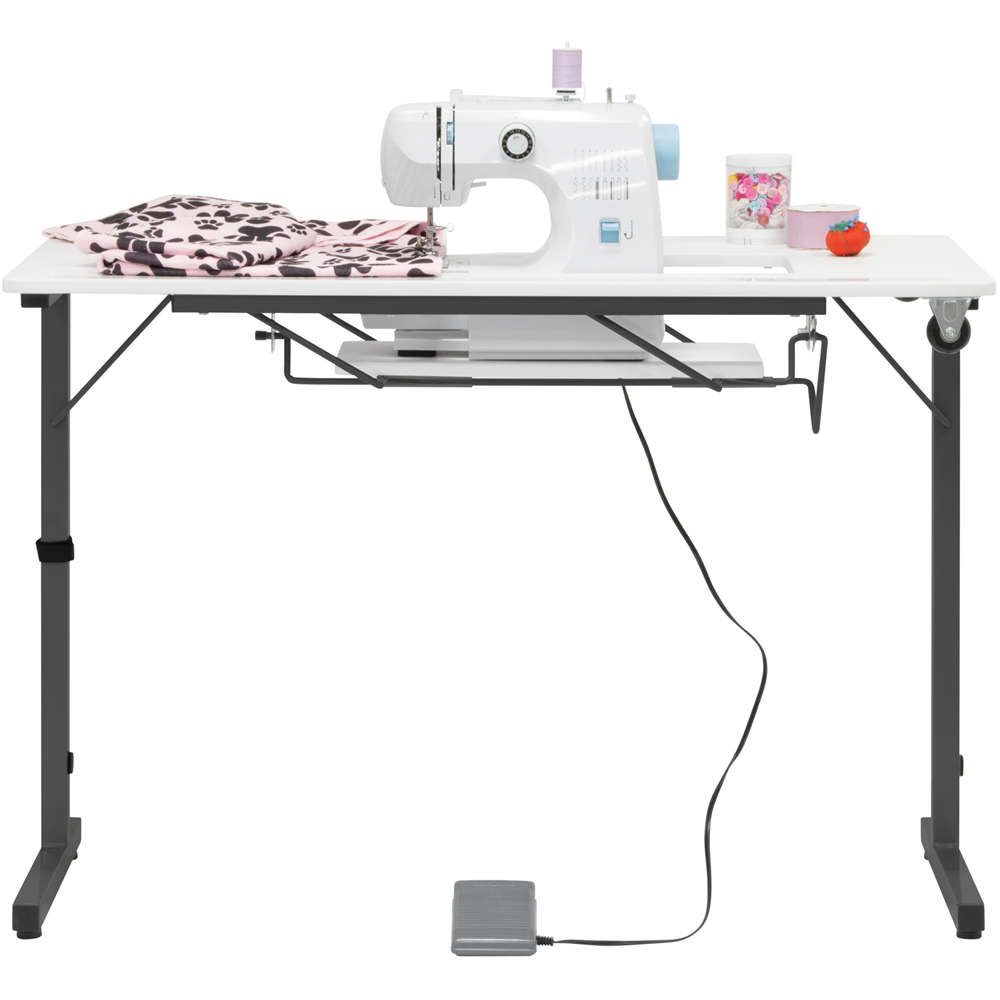 Sewing Online Rollaway 13399 Black and White Foldable Craft and Sewing Table Image 2