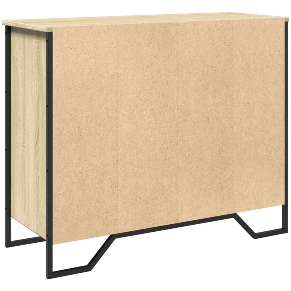 vidaXL 6 Open Shelf Sonoma Oak Sideboard Image 6