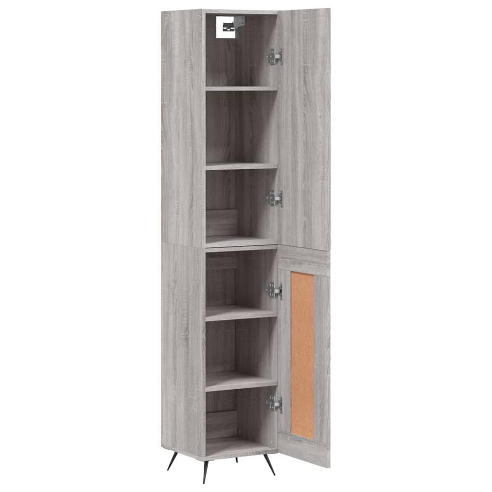 vidaXL 2 Door Grey Sonoma Highboard Image 4