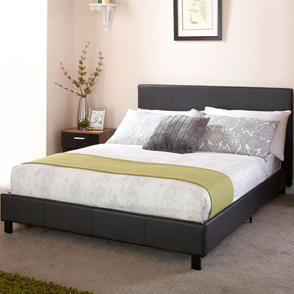 GFW Small Double Black Bed In A Box Image 1