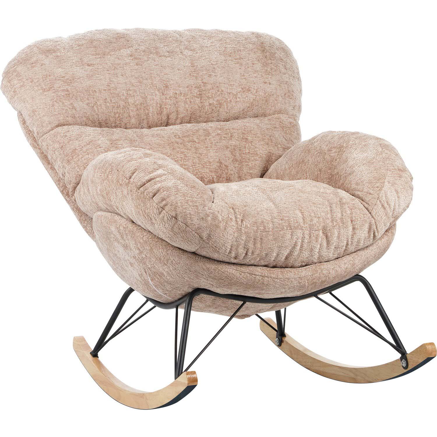 Sienna Light Brown Rocking Chair Image 4