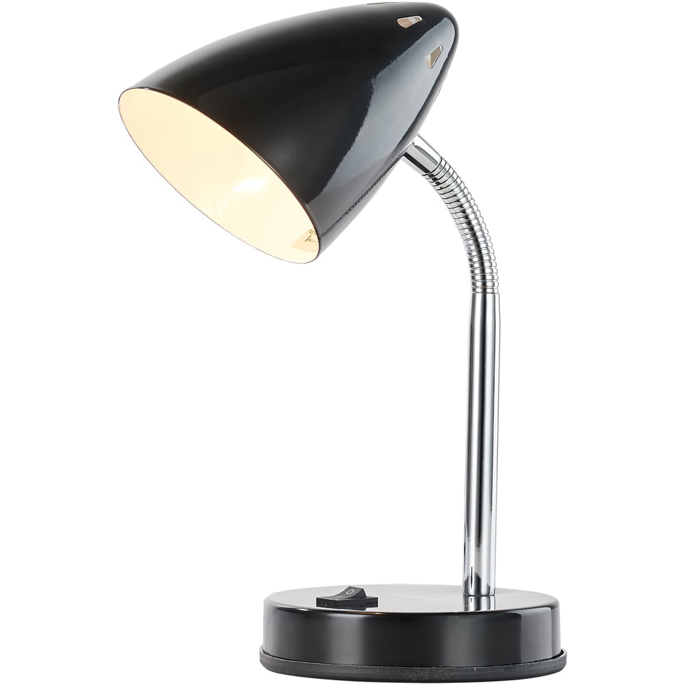 Innoteck Black Cone Flexible Neck Desk Lamp Image 1