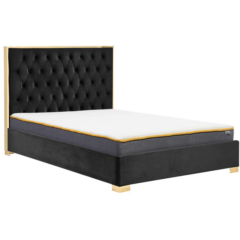 Birlea Chelsea Double Black Bed Image 3