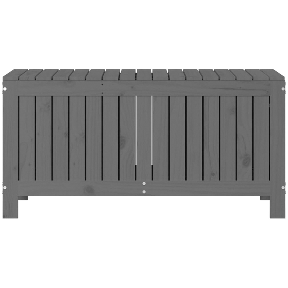 vidaXL 54 x 108 x 42.5cm Grey Pine Wood Garden Storage Box Image 5