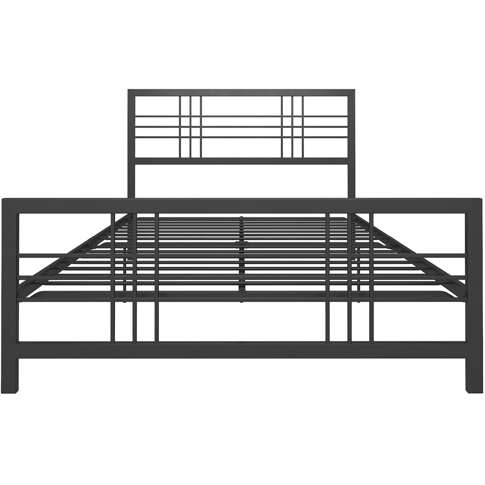 Dorel Burbank Double Black Metal Bed Frame Image 3