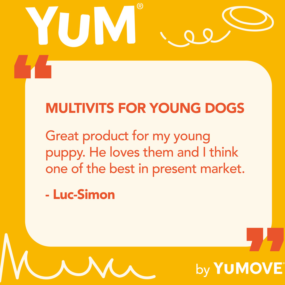 Yum Mega MultiVits 6 in 1 Supplement for Young Dogs 30 Pack Image 4