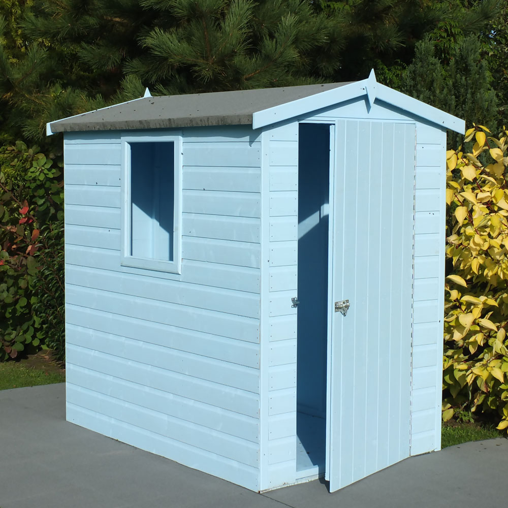Shire Lewis 6 x 4ft Wooden Shiplap Apex Shed Image 4
