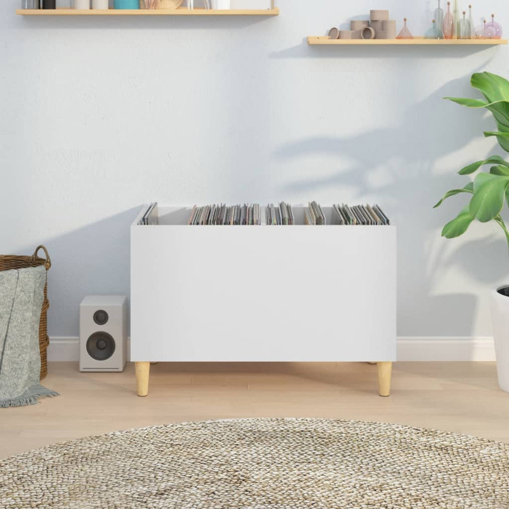 vidaXL White Record Cabinet Image 7