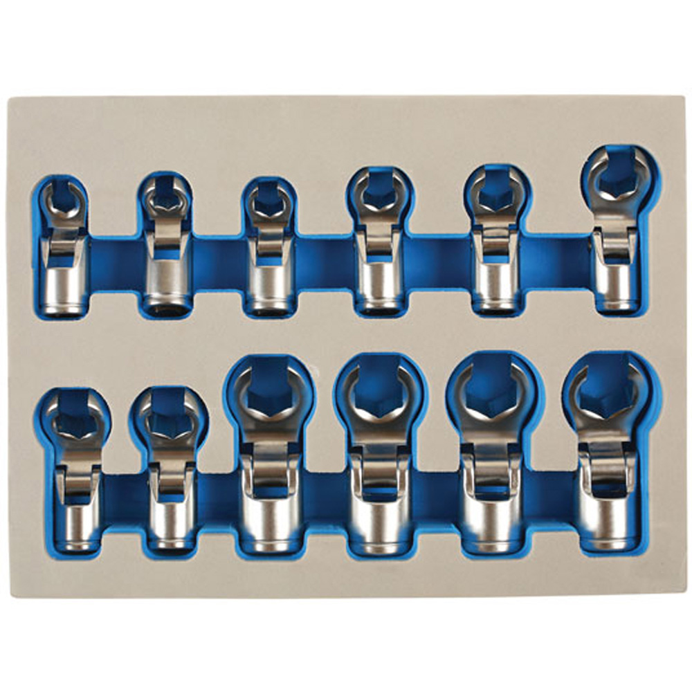 Laser 7165 12 Piece 3/8 inch D Flexible Crows Foot Wrench Set Image 4