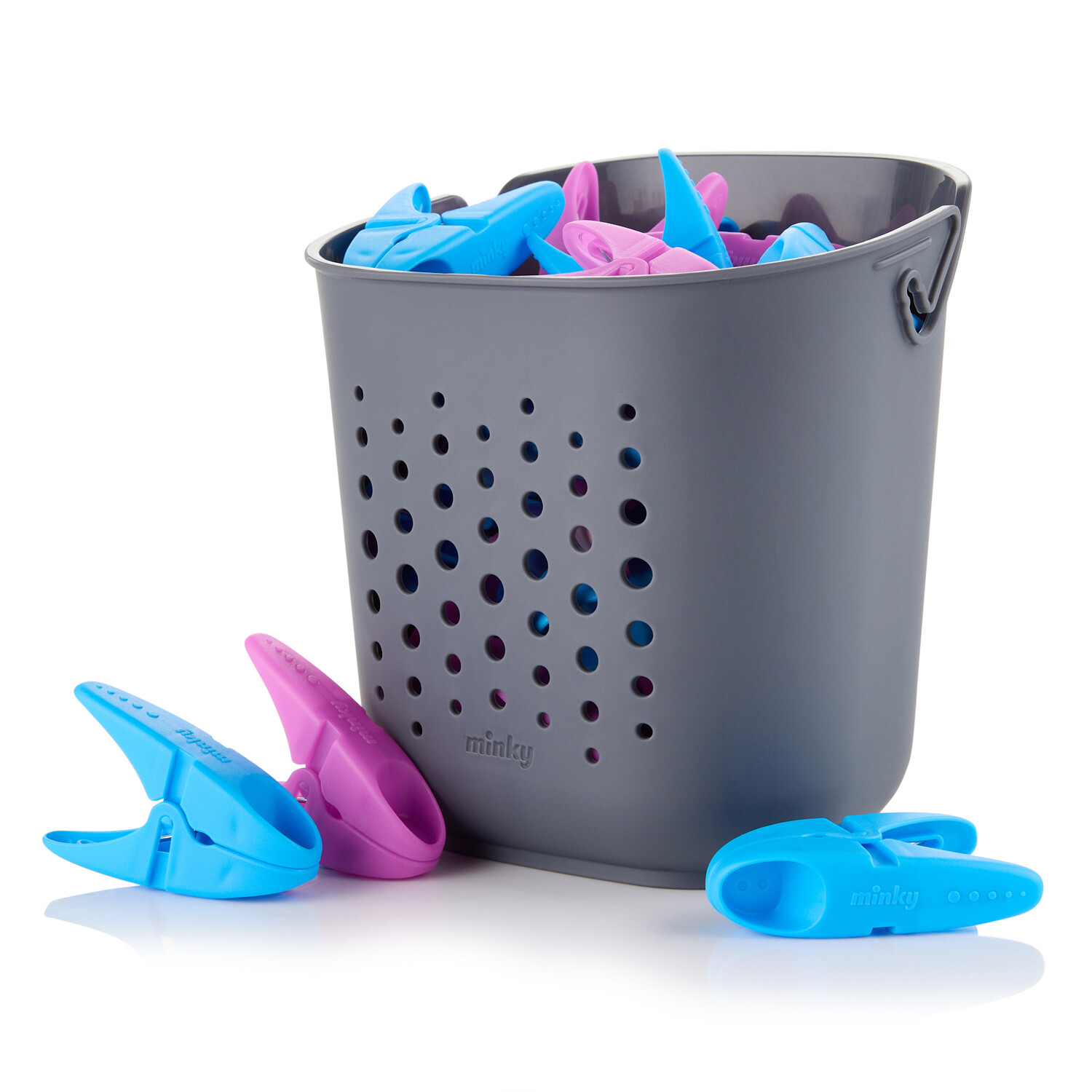 Minky Everyday SureGrip Peg Basket with 24 Pegs Image 2