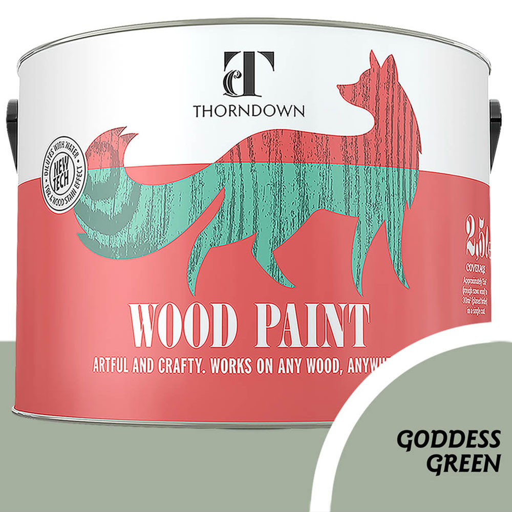Thorndown Goddess Green Satin Wood Paint 2.5L Image 3