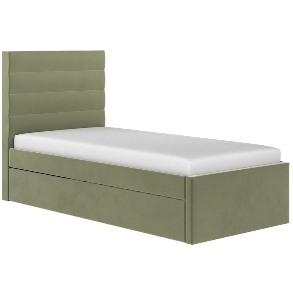 Flair Ari Single Olive Green Bed with Trundle Image 2