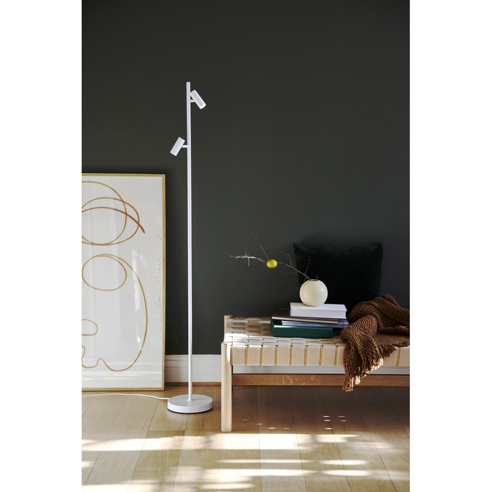 Nordlux Omari 320 Lumens 2700K White LED Floor Lamp Image 2