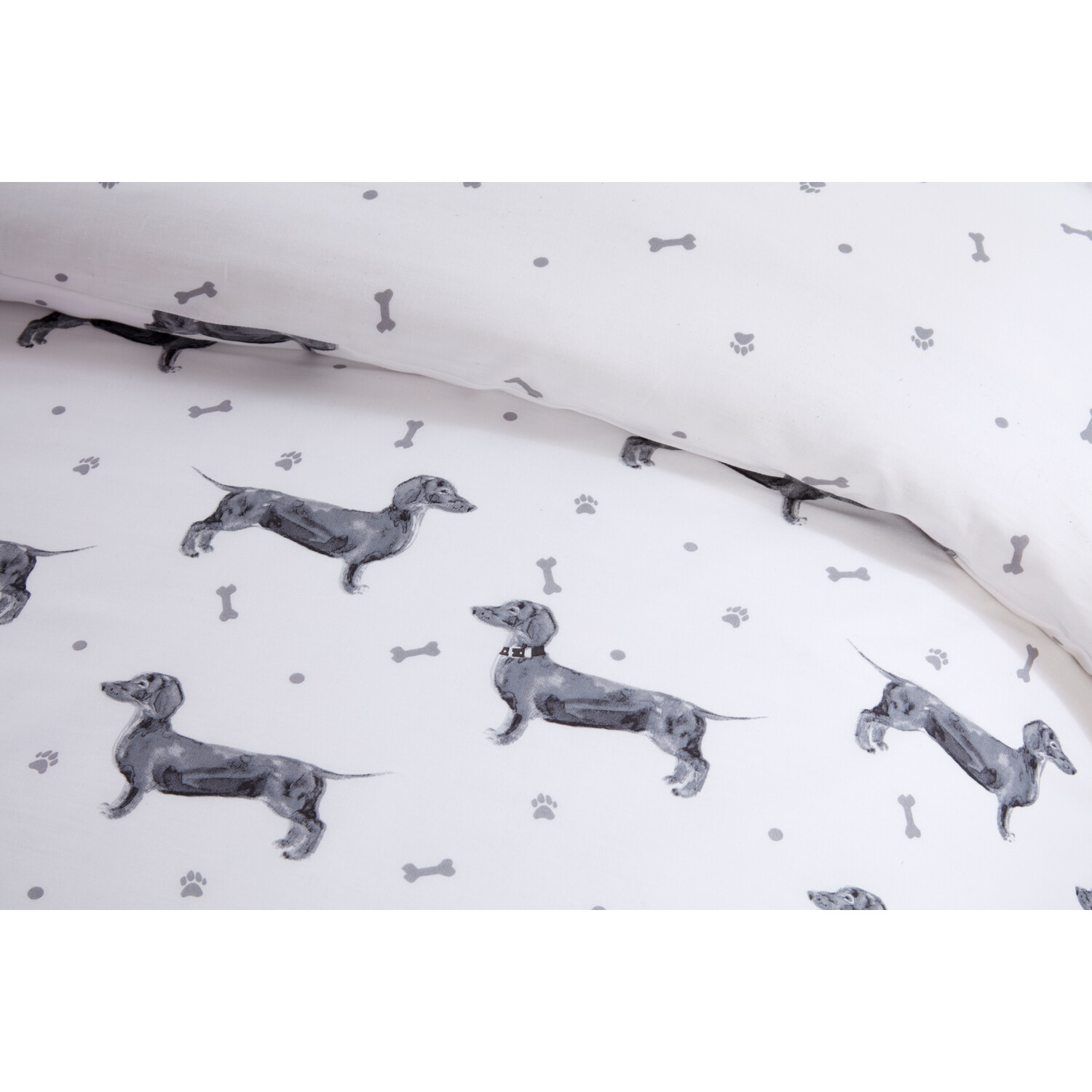 Divante Dexter The Dachshund King Size Duvet Cover and Pillowcase Set Image 5