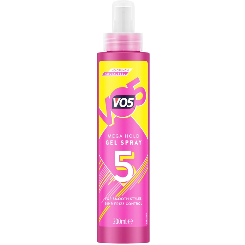 VO5 Natural 72H Slick Styles Mega Hold Hair Gel Spray 200ml 3 Pack Image 2