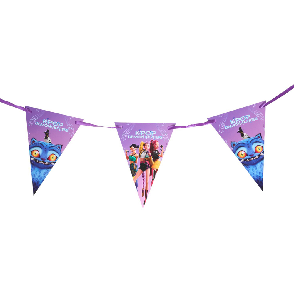 K-pop Demon Hunters Bunting Purple Image 3