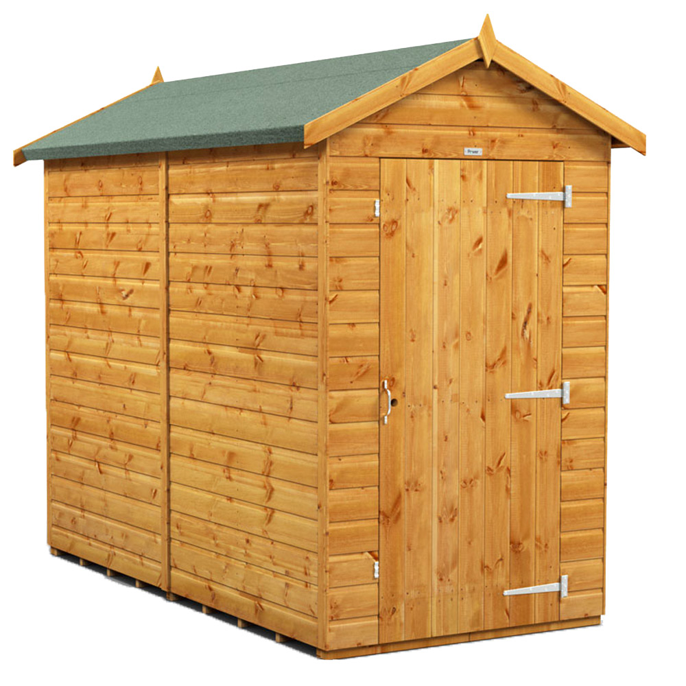 Power Sheds 8 x 4ft Apex Wooden Shed Image 1