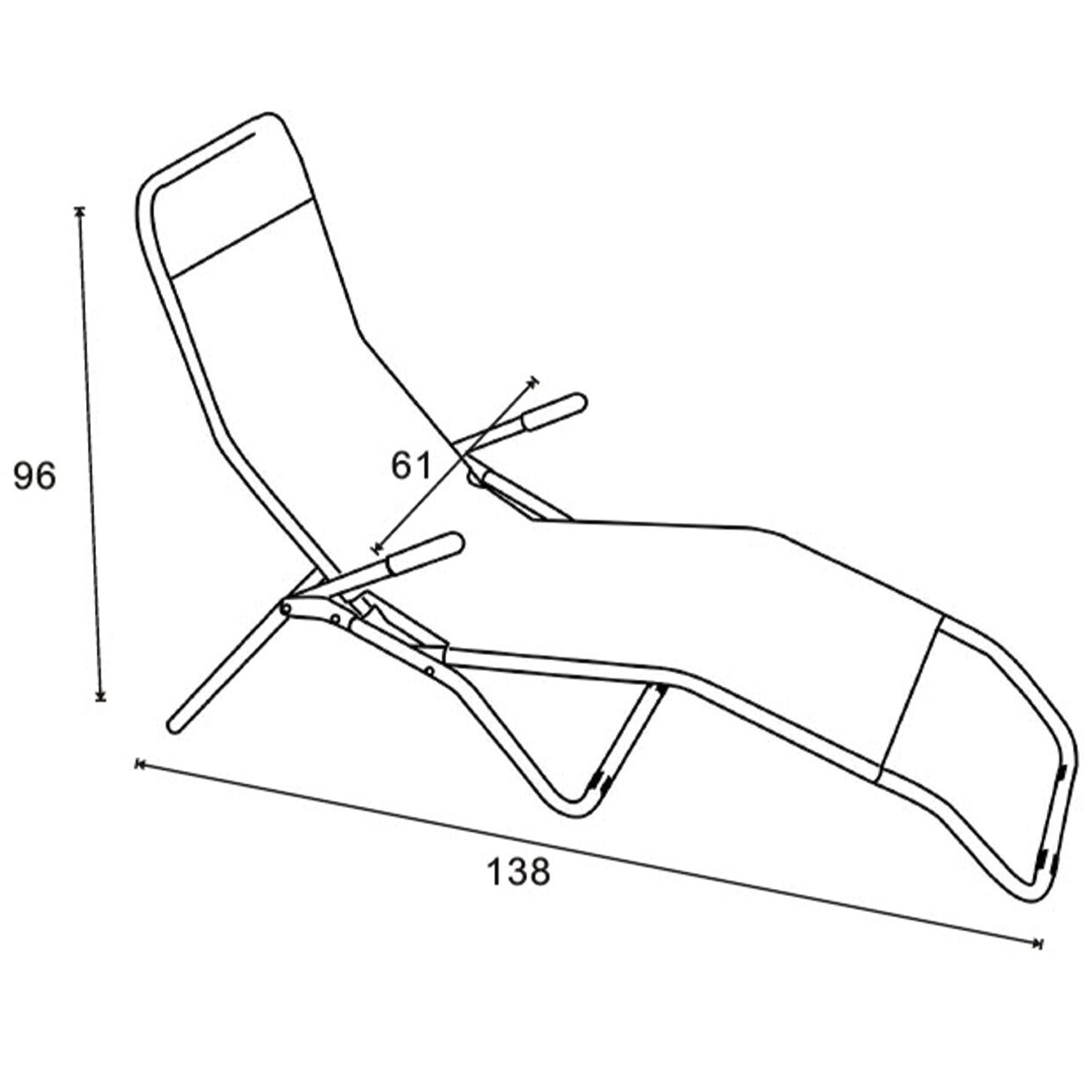 Outdoor Essentials Barcelona Lemon Sun Lounger Image 3