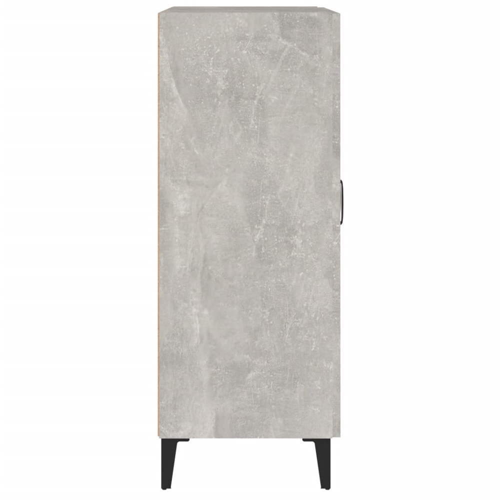 vidaXL 2 Door Concrete Grey Wooden Sideboard Image 8