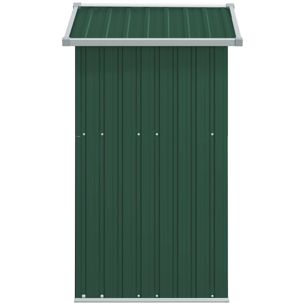vidaXL 4.1 x 12.5ft Green Galvanised Steel Apex Garden Shed Image 2