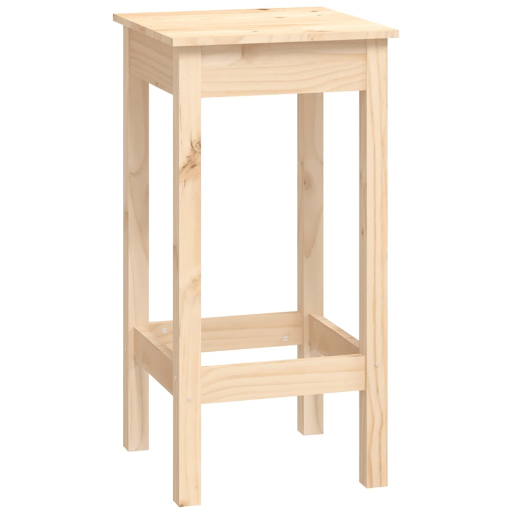 vidaXL 8 Seater Natural Solid Pine Wood Bar Table Set Image 4