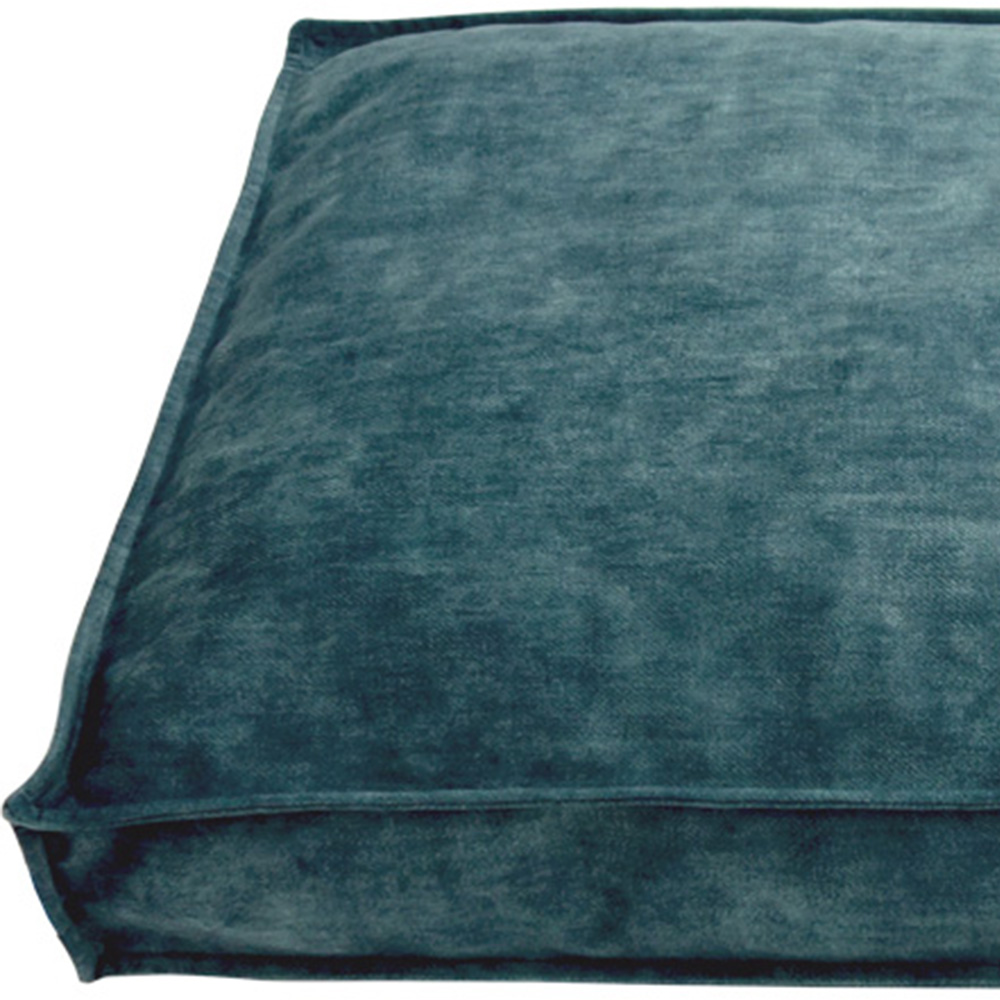 Snug & Cosy Eco Medium Rectangle Blue Dog Lounger Bed Image 2