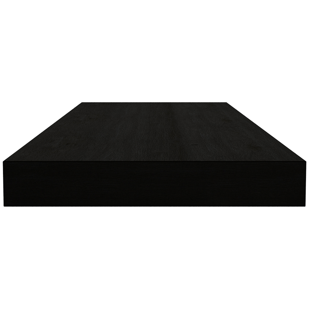 Homebase 90cm 2 Pack Black Ash Effect Floating Shelf Image 5