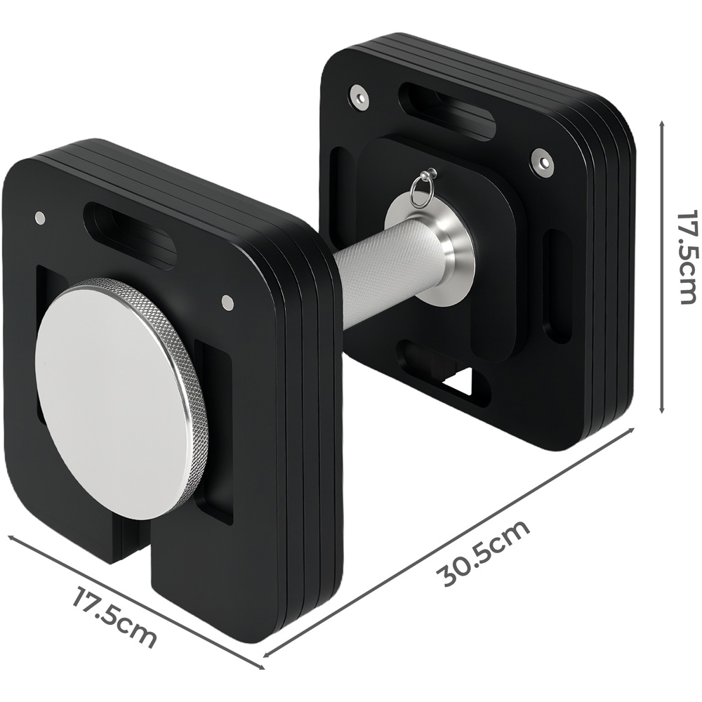 Traderight Centra 4-20kg Adjustable Dumbbell Set with Auto-Lock Image 9