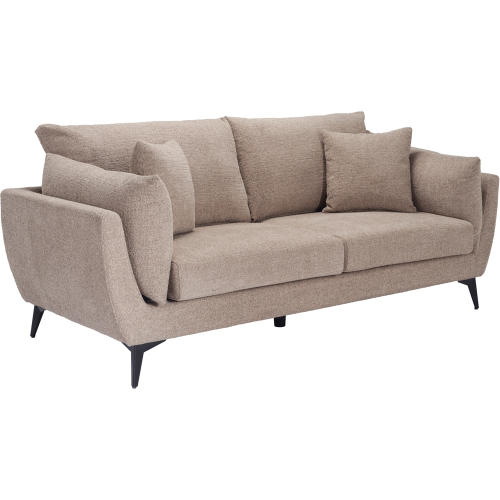 LPD Home Carter Taupe 3 Seater Sofa Image 2