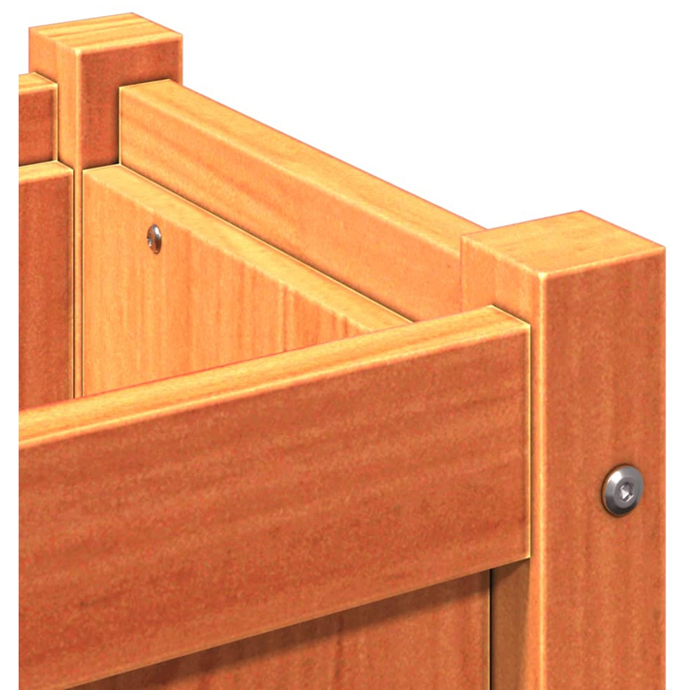 vidaXL Wax Brown Solid Pine Wood Garden Planter 60cm Image 8