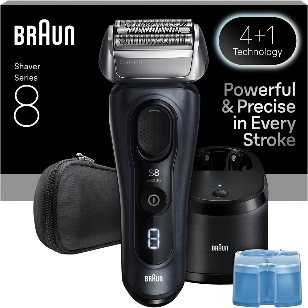 Braun Series 8 8663CC Grey 4 Plus 1 Electric Shaver Image 2