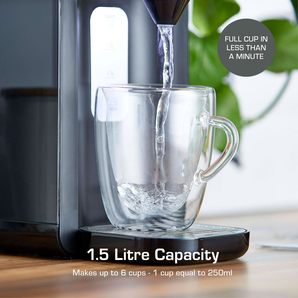 Swan Black Instant Hot Water Dispenser 1.5L Image 4