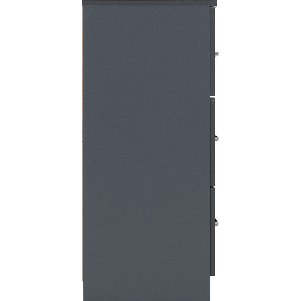 Seconique Dakota 6 Drawer Dark Grey Storage Chest Image 5