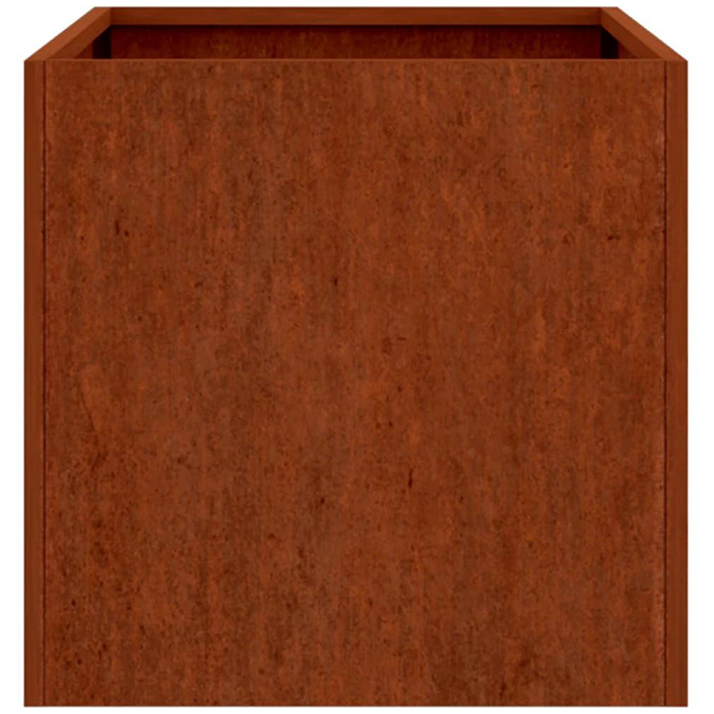 vidaXL Brown Corten Steel Garden Planter 62 x 30 x 29cm Image 5