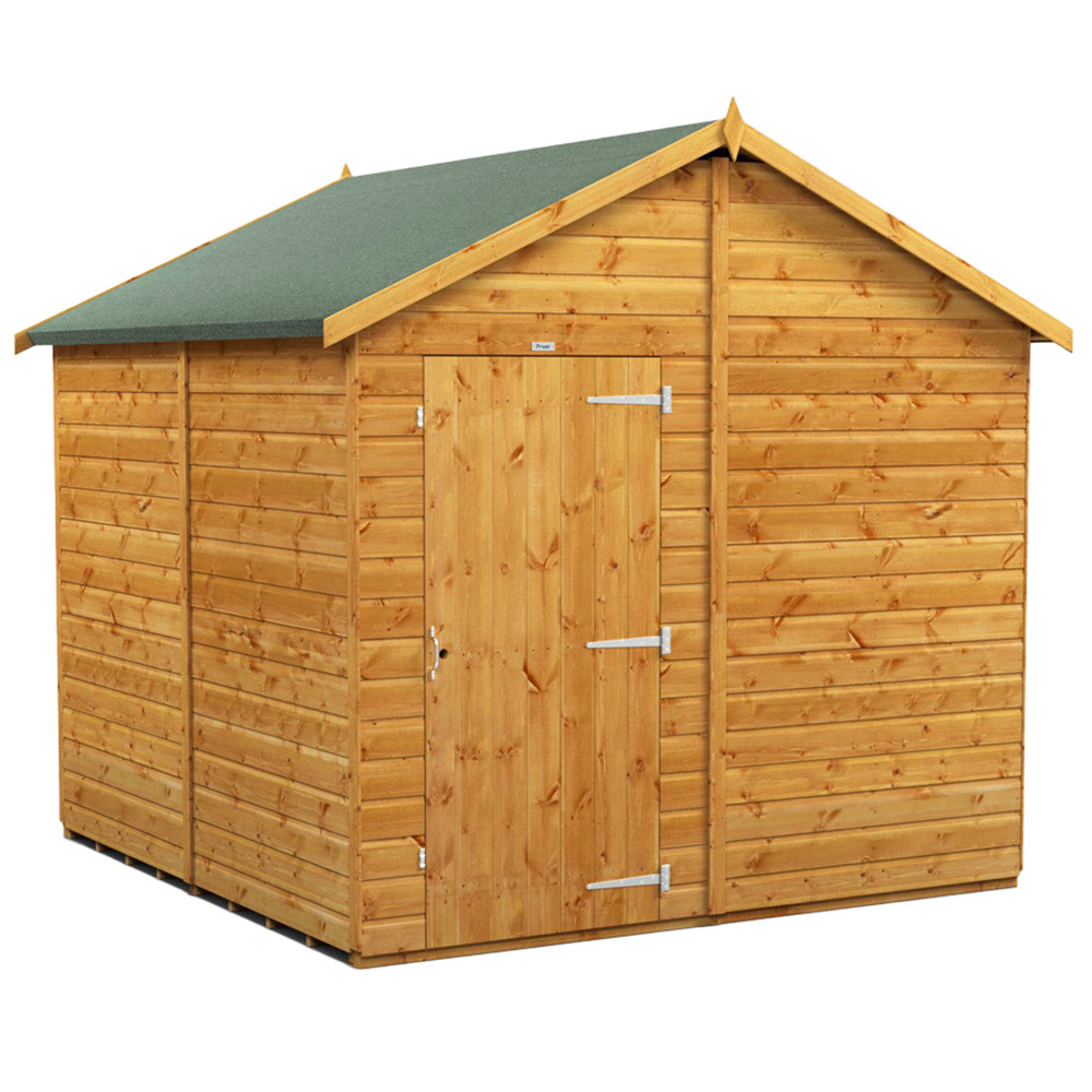 Power Sheds 8 x 8ft Apex Wooden Shed Image 1