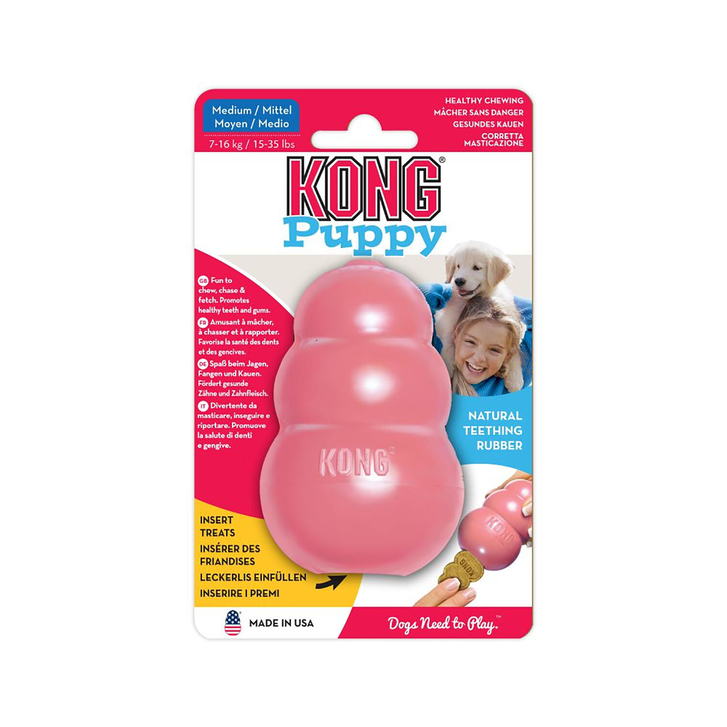 KONG Classic Puppy Toy - Medium Image 1