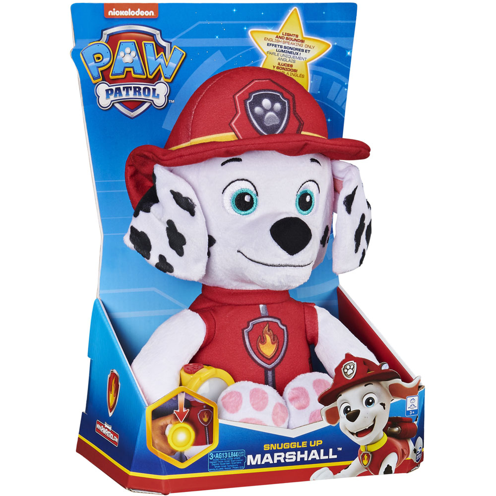 Paw Patrol Marshall Snuggle Up Pup Plush Soft Toy Image 6