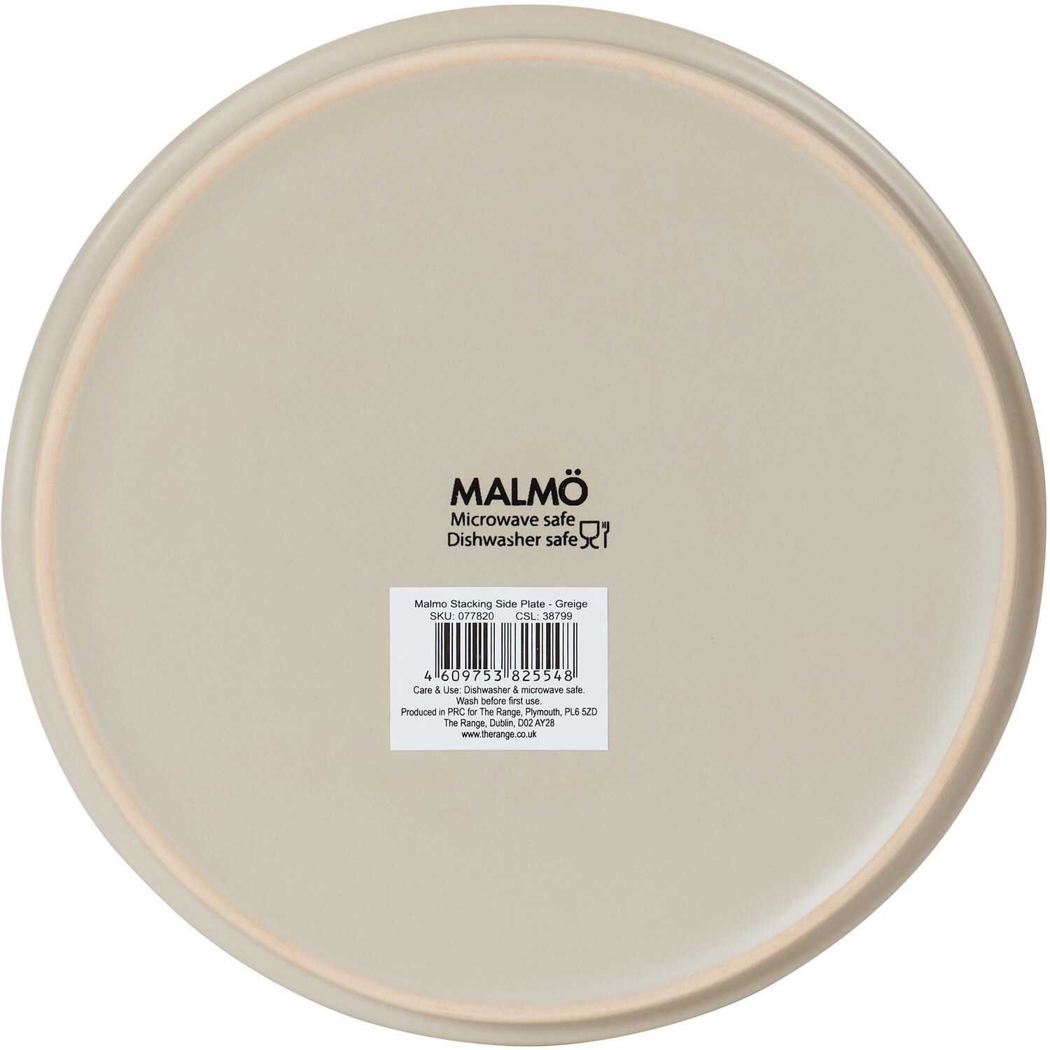 Malmo Stacking Side Plate - Greige Image 3