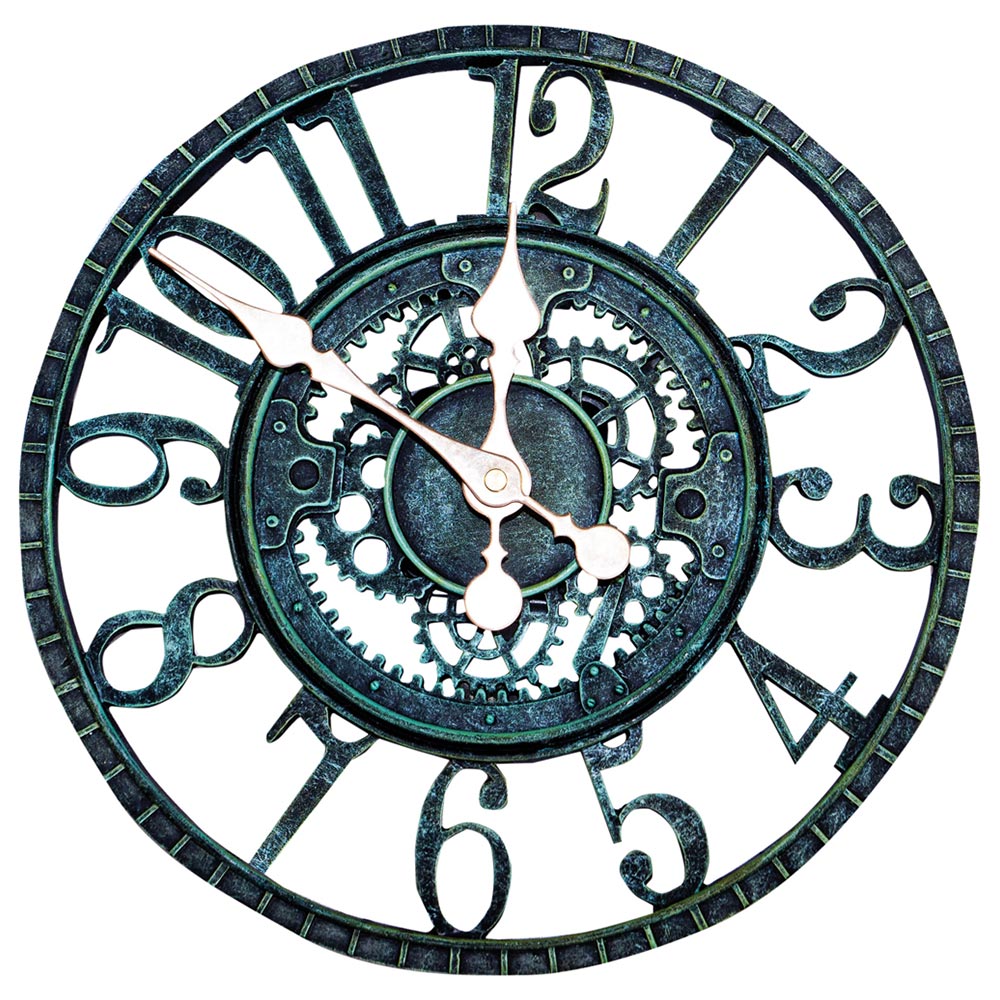 St Helens Vintage Face Garden Clock 30cm Image 1
