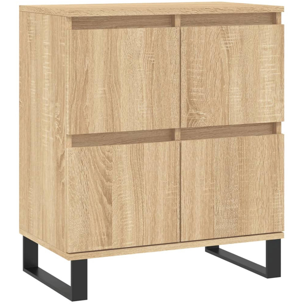 vidaXL 4 Door Sonoma Oak Sideboard Image 2