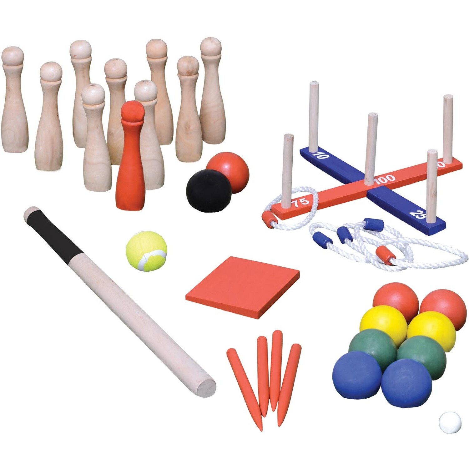 4-in-1 Wooden Games Image 1