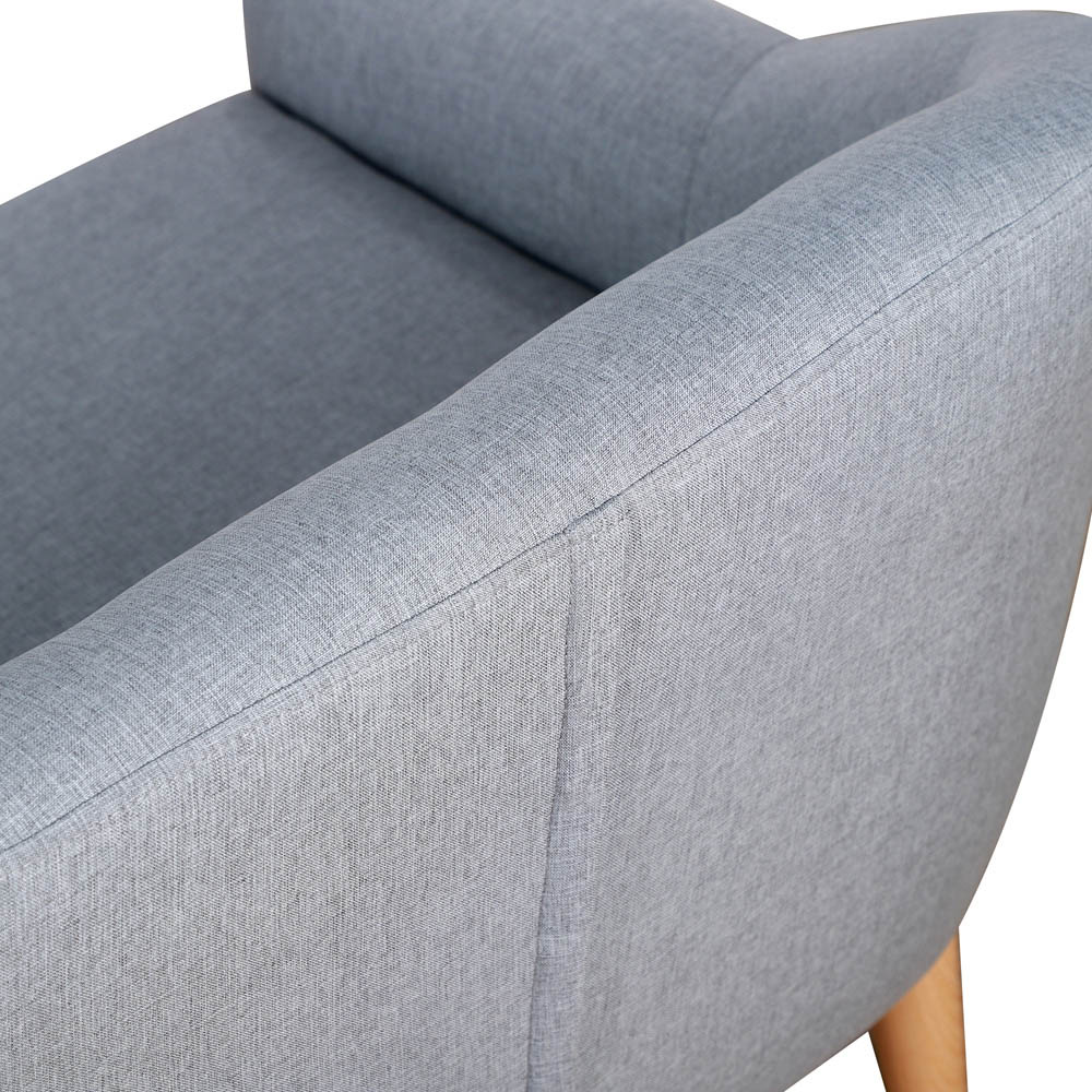 HOMCOM Kids Single Seat Grey Sofa Image 4