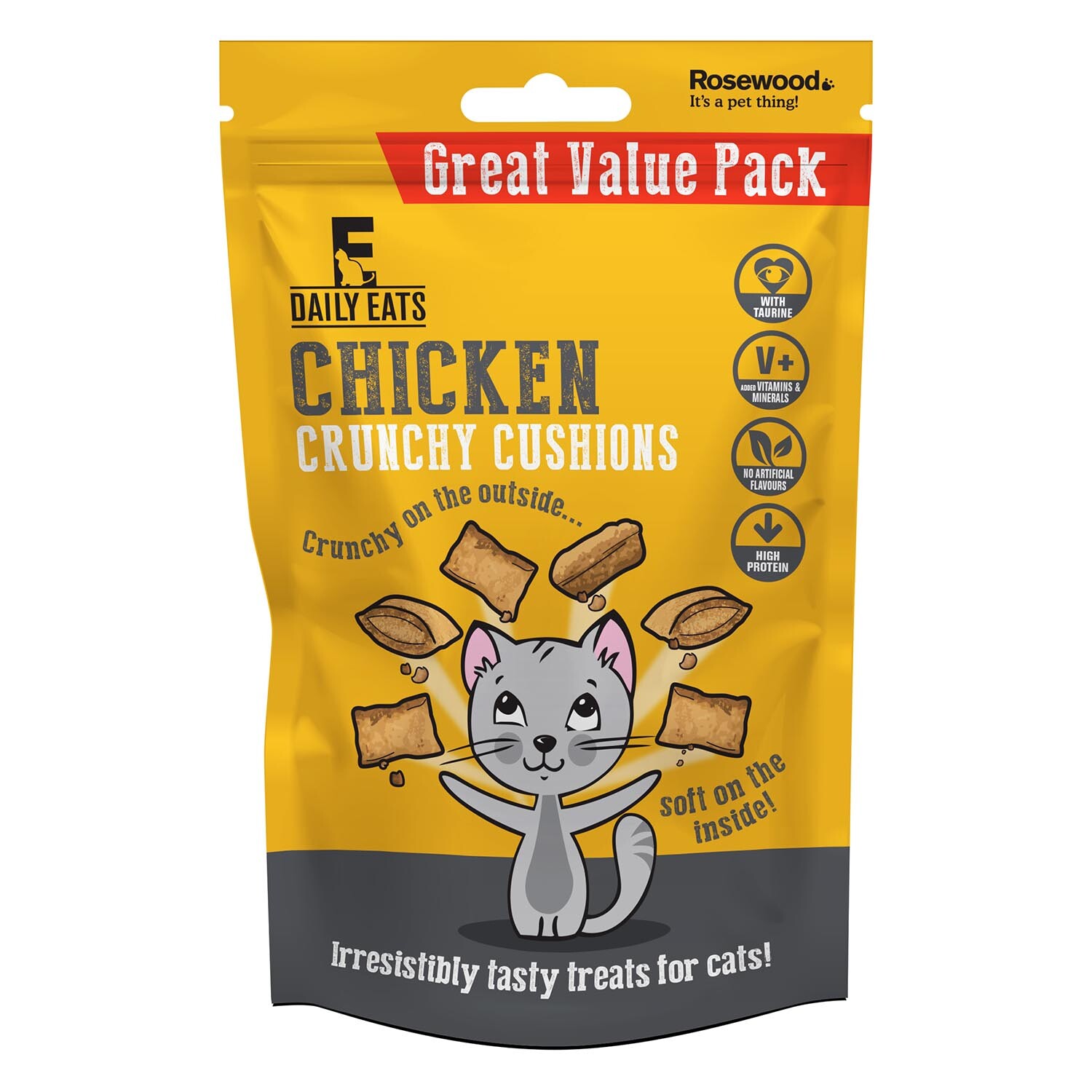 Rosewood Crunchy Cushions - Chicken / 200g Image 1