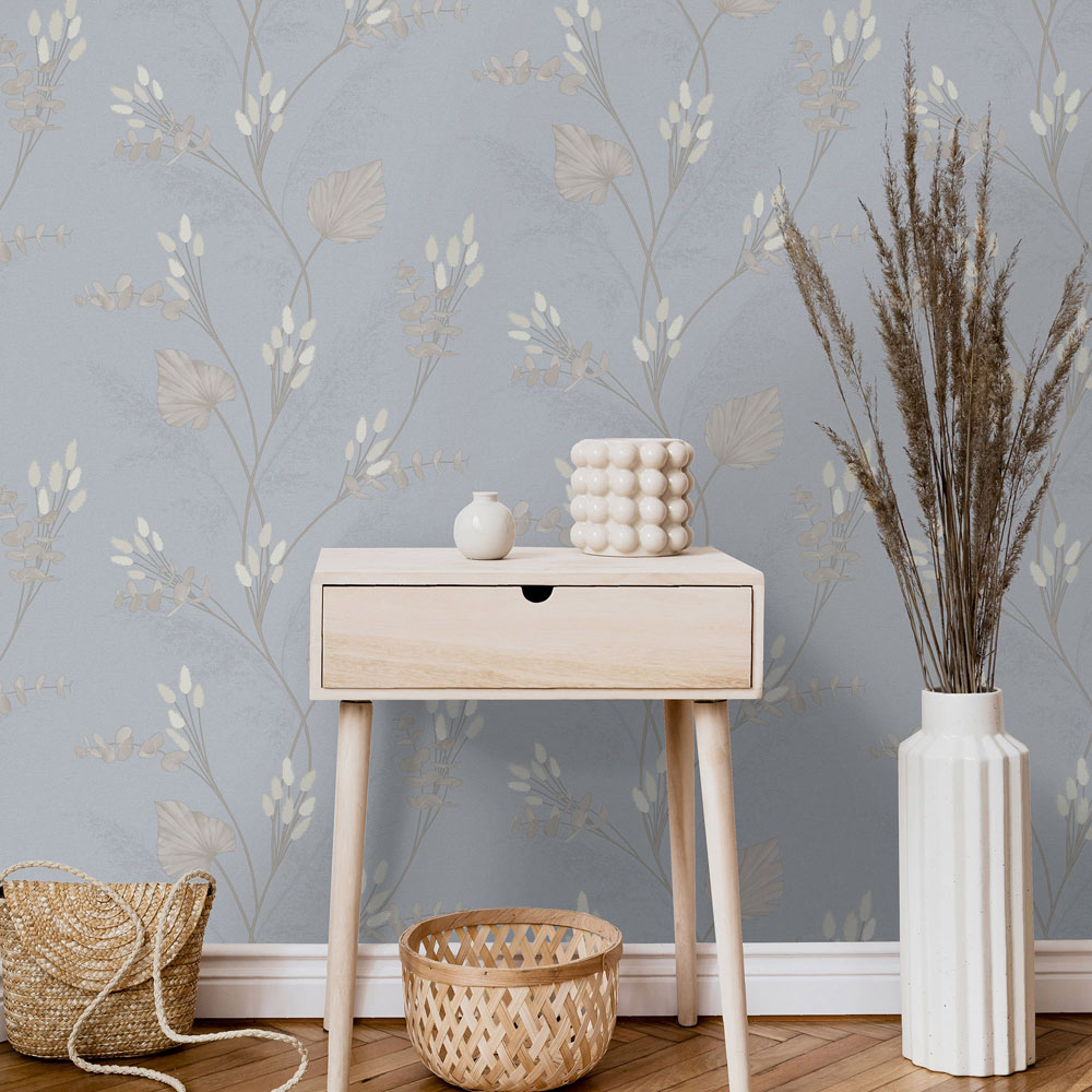 Holden Decor Amarante Slate Blue Vinyl Wallpaper Image 3