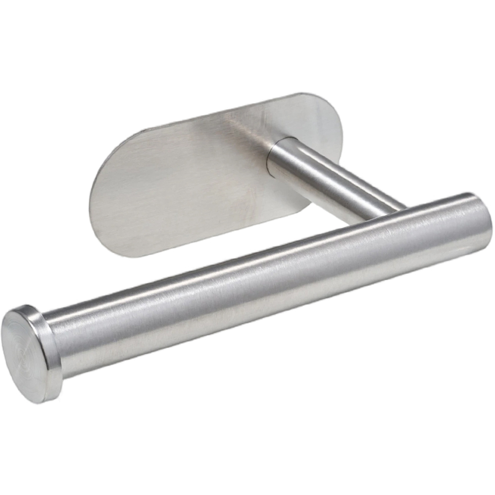 Living and Home 5-Piece Silver Wall-Mounted Stainless Steel Bathroom Hardware Set with 3 Hooks Image 3