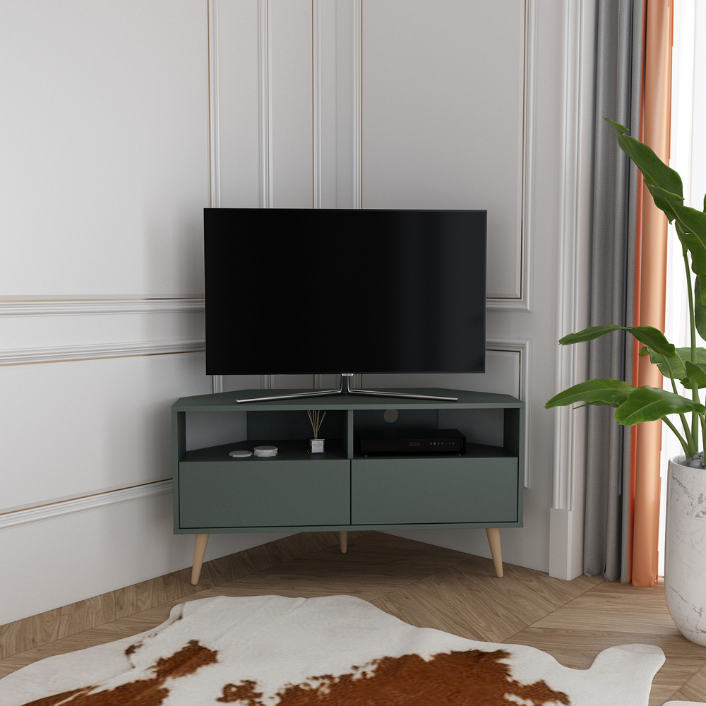 Decorotika Aura 2 Drawer 2 Shelf Silva TV Unit Image 6