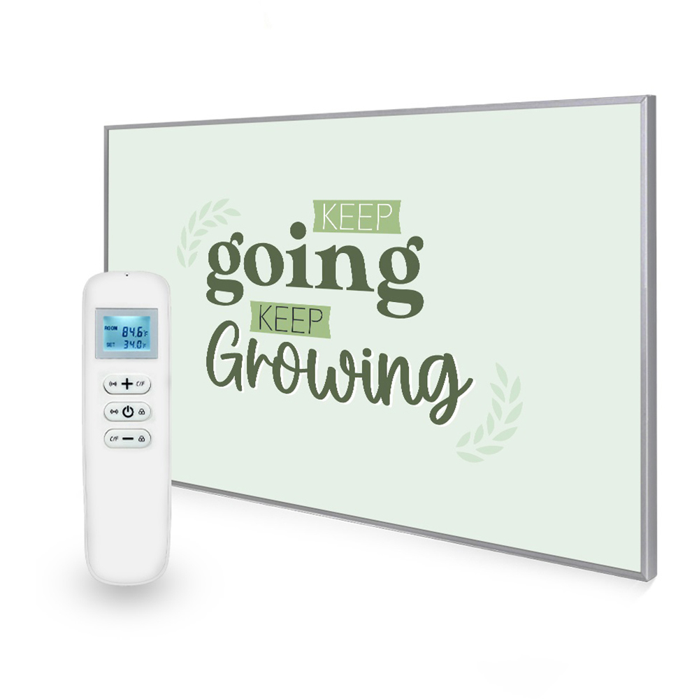 Mirrorstone Nexus Keep Goin Keep Growing Quote Wi-Fi Infrared Heating Panel 900W 795 x 1195mm Image 2
